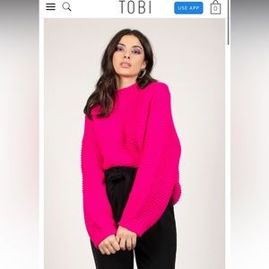 Hot pink sweater